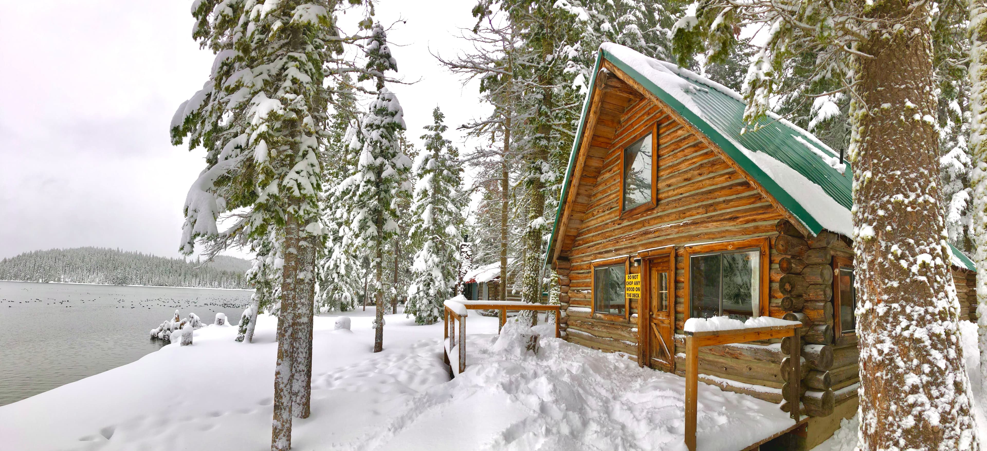 Amazing winter lake views