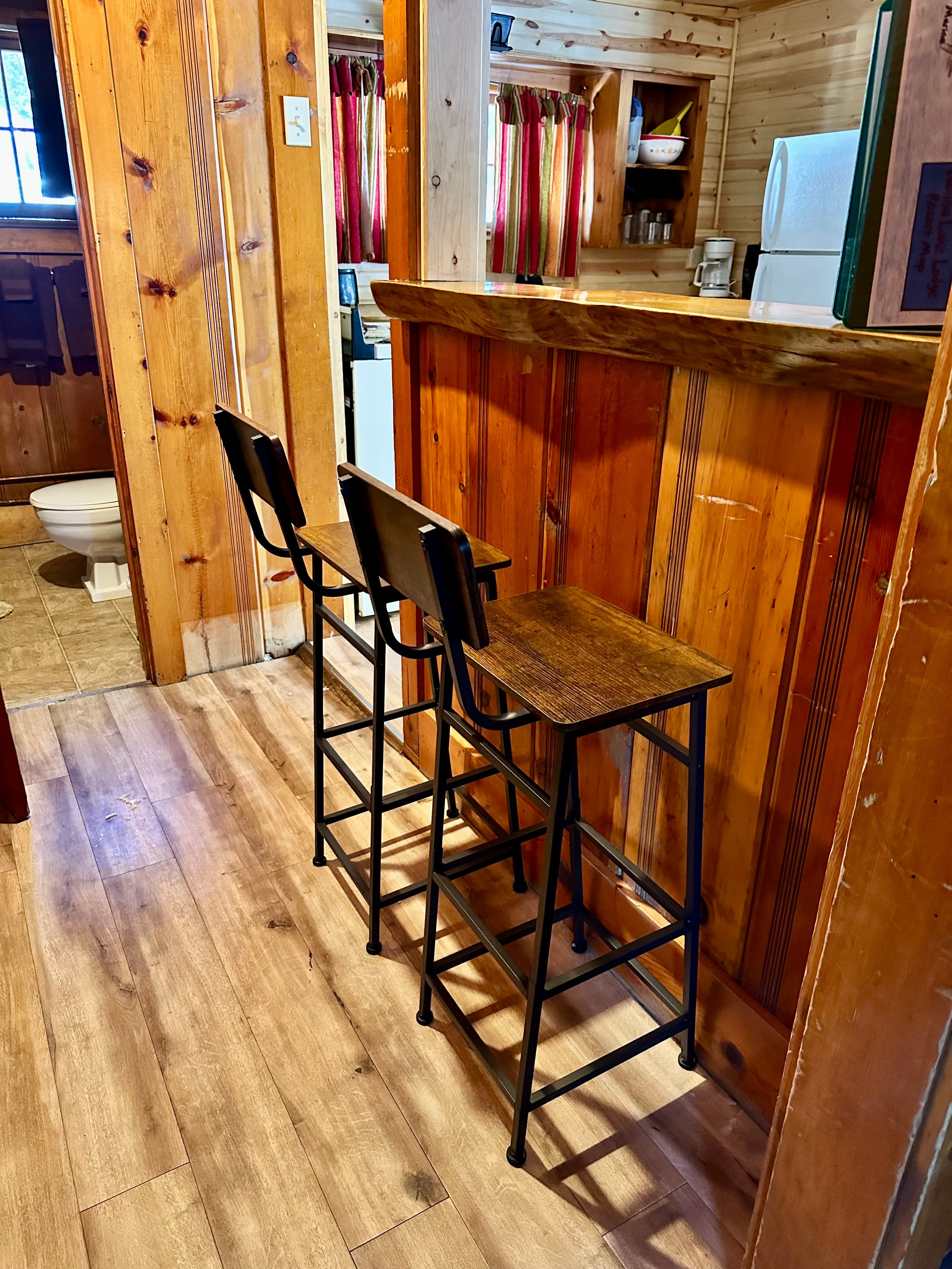 Bar stools for additional dining seating